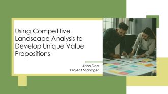 Using Competitive Landscape Analysis To Develop Unique Value Propositions PPT Template AT