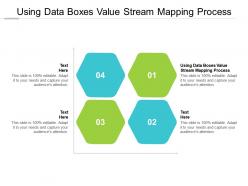 Using data boxes value stream mapping process ppt powerpoint presentation professional files cpb