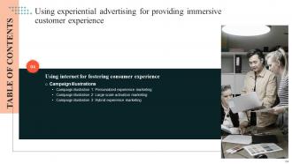 Using Experiential Advertising For Providing Immersive Customer Experience MKT CD V Template