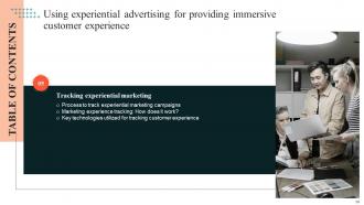 Using Experiential Advertising For Providing Immersive Customer Experience MKT CD V Image