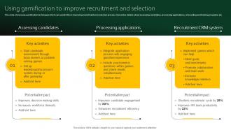 Using Gamification To Improve Recruitment And Selection Digital Recruitment For Efficient