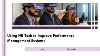 Using HR Tech To Improve Performance Management Systems PPT Mockup AT
