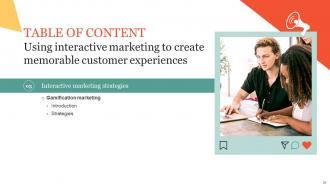 Using Interactive Marketing To Create Memorable Customer Experiences Powerpoint Presentation Slides MKT CD V Slides Unique