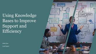 Using Knowledge Bases To Improve Support And Efficiency PPT Template AT