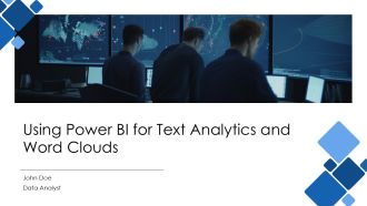 Using Power BI For Text Analytics And Word Clouds PPT Mockup AT