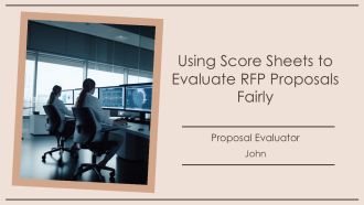 Using Score Sheets To Evaluate RFP Proposals Fairly PPT Designs AT
