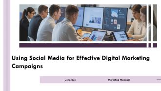 Using Social Media For Effective Digital Marketing Campaigns PPT Outline AT
