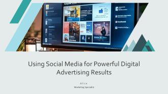 Using Social Media For Powerful Digital Advertising Results PPT Designs AT