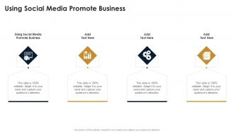 Using Social Media Promote Business In Powerpoint And Google Slides Cpb