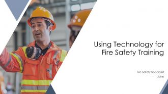 Using Technology For Fire Safety Training PPT Graphics AT
