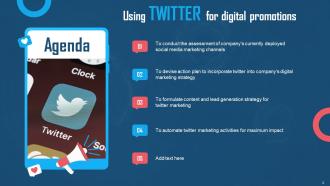Using Twitter For Digital Promotions Powerpoint Presentation Slides Professional Appealing