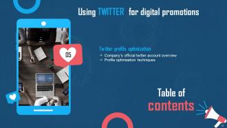 Using Twitter For Digital Promotions Powerpoint Presentation Slides Engaging Appealing