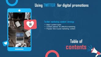 Using Twitter For Digital Promotions Powerpoint Presentation Slides Template Informative