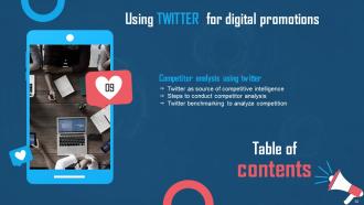 Using Twitter For Digital Promotions Powerpoint Presentation Slides Downloadable Informative