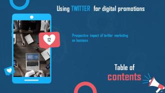 Using Twitter For Digital Promotions Powerpoint Presentation Slides Appealing Informative