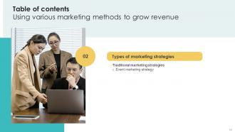 Using Various Marketing Methods To Grow Revenue Powerpoint Presentation Slides Strategy CD V Informative Adaptable