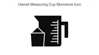 Utensil Measuring Cup Monotone Icon In Powerpoint Pptx Png And Editable Eps Format