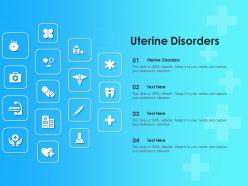 Uterine disorders ppt powerpoint presentation outline slides