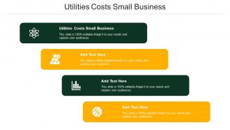 Utilities Costs Small Business Ppt Powerpoint Presentation Portfolio Model Cpb