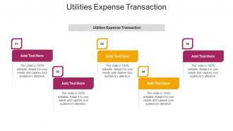 Utilities Expense Transaction Ppt Powerpoint Presentation Layouts Demonstration Cpb