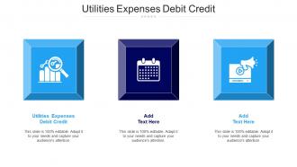 Utilities Expenses Debit Credit Ppt Powerpoint Presentation Inspiration Introduction Cpb