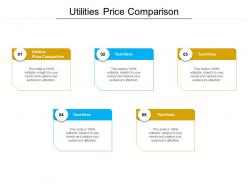 Utilities price comparison ppt powerpoint presentation gallery styles cpb