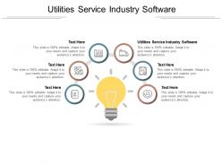Utilities service industry software ppt powerpoint presentation professional graphic tips cpb