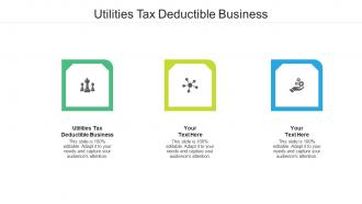 Utilities tax deductible business ppt powerpoint presentation professional example cpb