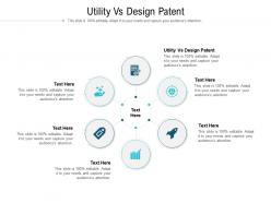 Utility vs design patent ppt powerpoint presentation professional graphic tips cpb