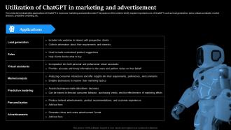 Utilization Of ChatGPT In Marketing And Advertisement Regenerative Ai