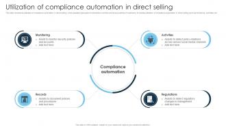 Utilization Of Compliance Automation In Direct Selling