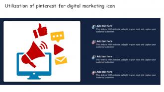 Utilization Of Pinterest For Digital Marketing Icon