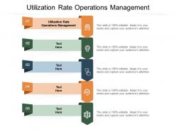 Utilization rate operations management ppt powerpoint presentation gallery inspiration cpb