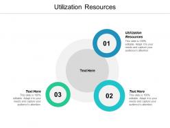 Utilization resources ppt powerpoint presentation pictures background image cpb