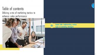 Utilizing A Mix Of Marketing Tactics To Enhance Sales Performance Powerpoint Presentation Slides Strategy CD V Customizable Multipurpose