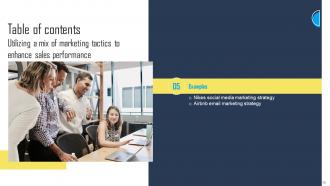 Utilizing A Mix Of Marketing Tactics To Enhance Sales Performance Powerpoint Presentation Slides Strategy CD V Designed Multipurpose