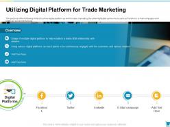 Utilizing Digital Platform For Trade Marketing Developing And Managing Trade Marketing Plan Ppt Structure