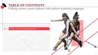 Utilizing Massive Sports Audience With Ambush Marketing Campaigns Complete Deck MKT CD V Content Ready Image