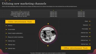 Utilizing New Marketing Channels Driving Growth From Internal Operations