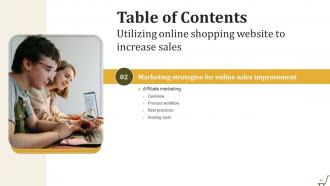 Utilizing Online Shopping Website To Increase Sales Powerpoint Presentation Slides Visual Engaging