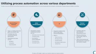 Utilizing Process Automation Integrating Technology To Enhance Working Efficiency Strategy SS V