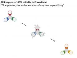 43422160 style circular hub-spoke 3 piece powerpoint presentation diagram infographic slide