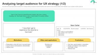 UX Strategy Guide Analyzing Target Audience For UX Strategy Strategy SS