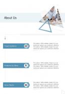 Ux Ui Proposal About Us One Pager Sample Example Document
