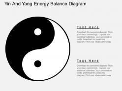 Uy yin and yang energy balance diagram flat powerpoint design
