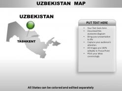 Uzbekistan country powerpoint maps