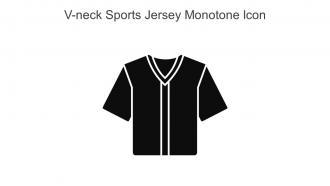 V Neck Sports Jersey Monotone Icon In Powerpoint Pptx Png And Editable Eps Format