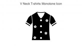 V Neck T Shirts Monotone Icon In Powerpoint Pptx Png And Editable Eps Format