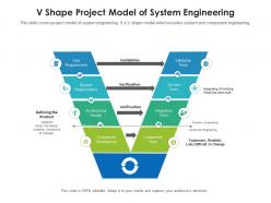 V shape project model of system engineering