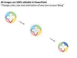 Va alphabet design circle agile management diagram flat powerpoint design